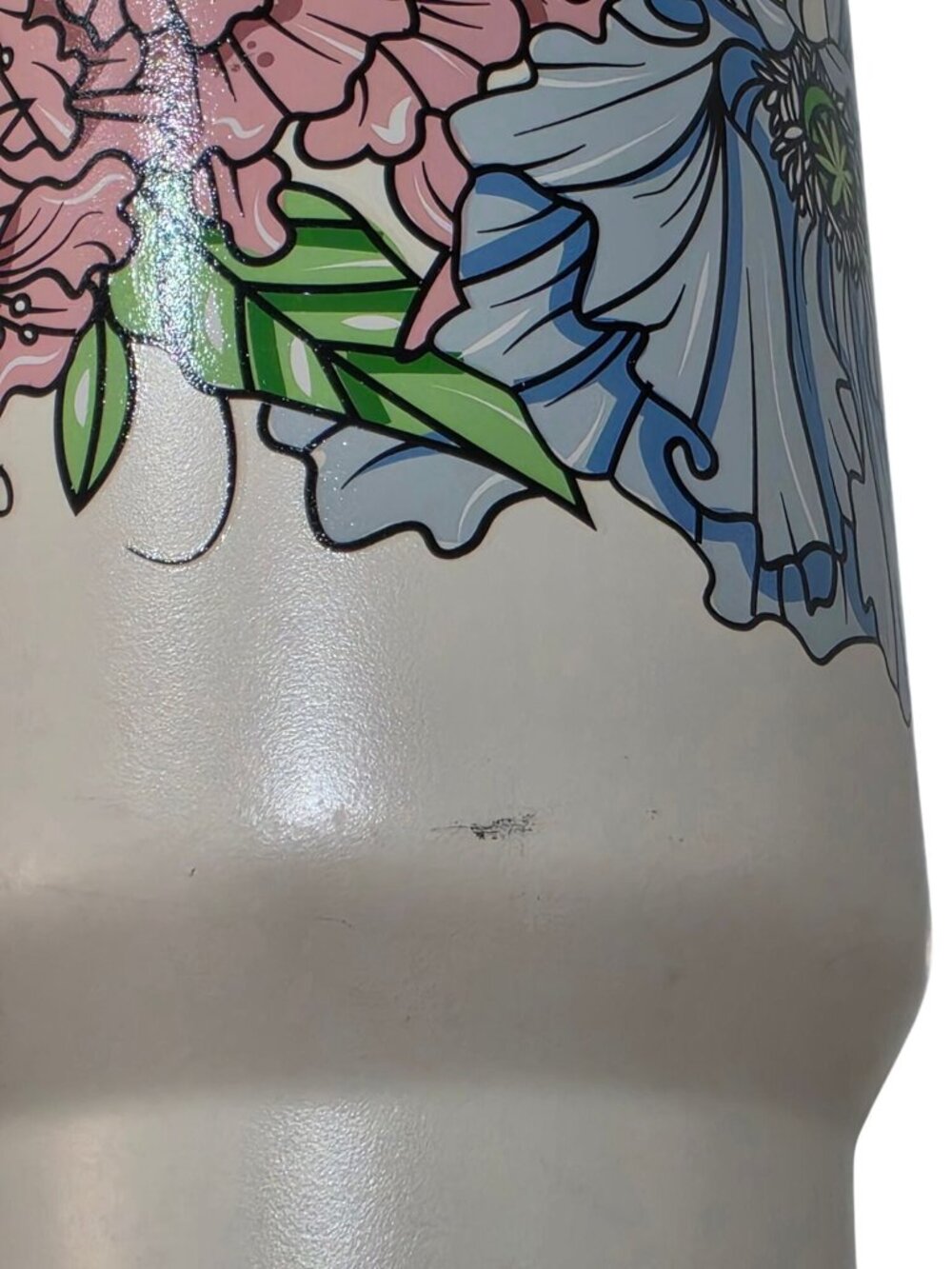 Stanley 40oz Cream Floral Glynn Rosenberg Rare Adventure Quencher Cup - Picture 8 of 8